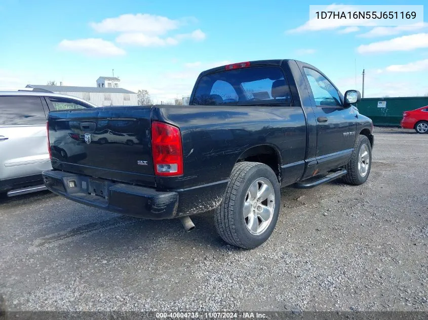 2005 Dodge Ram 1500 Slt/Laramie VIN: 1D7HA16N55J651169 Lot: 40804735