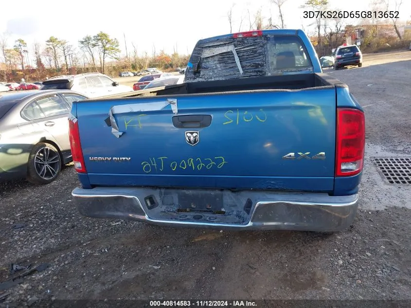 2005 Dodge Ram 2500 St VIN: 3D7KS26D65G813652 Lot: 40814583