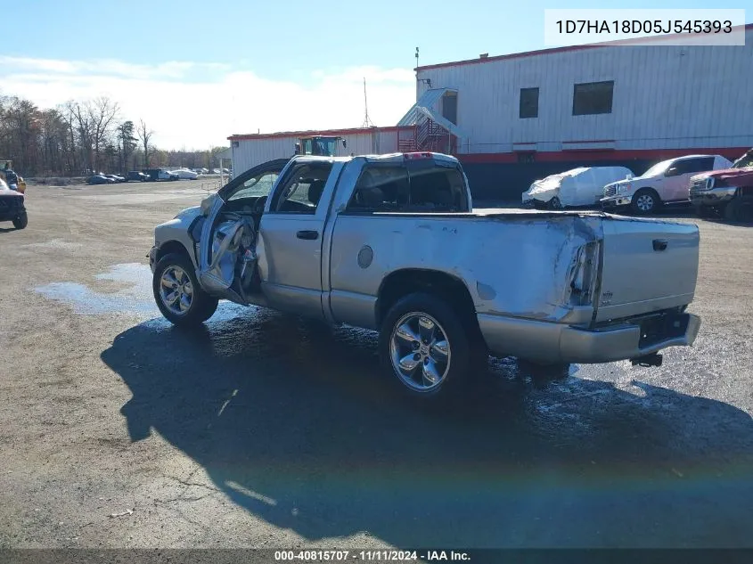 2005 Dodge Ram 1500 Slt/Laramie VIN: 1D7HA18D05J545393 Lot: 40815707