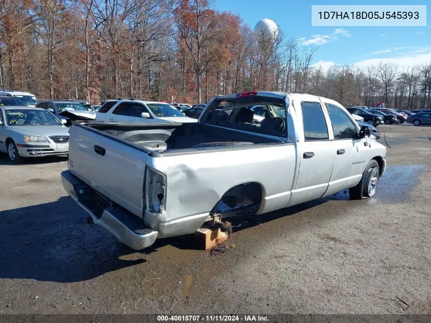 2005 Dodge Ram 1500 Slt/Laramie VIN: 1D7HA18D05J545393 Lot: 40815707