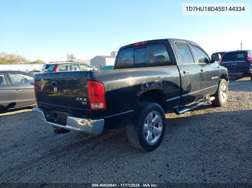 2005 Dodge Ram 1500 St/Slt VIN: 1D7HU18D45S144334 Lot: 40820641