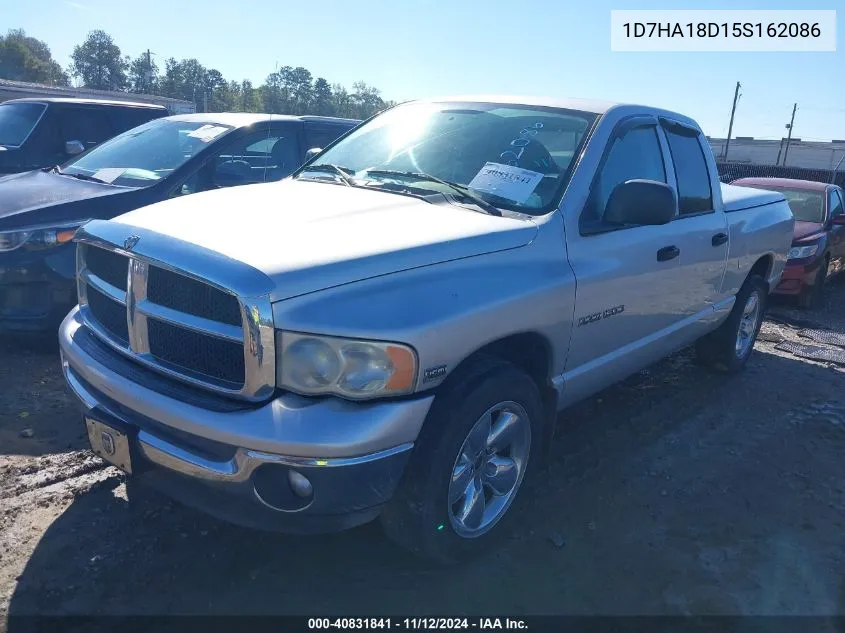 2005 Dodge Ram 1500 Slt/Laramie VIN: 1D7HA18D15S162086 Lot: 40831841