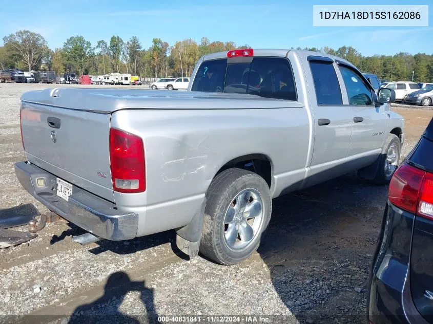 2005 Dodge Ram 1500 Slt/Laramie VIN: 1D7HA18D15S162086 Lot: 40831841