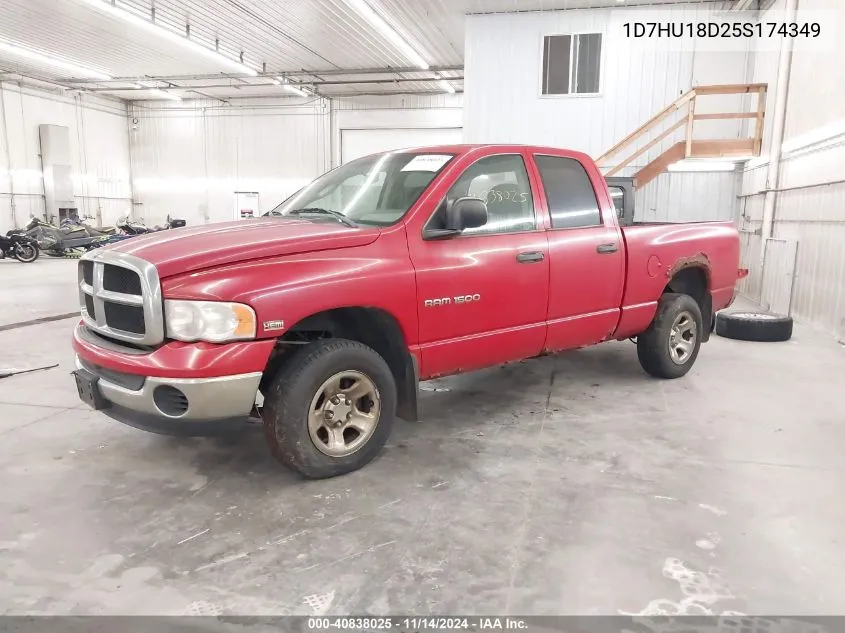 2005 Dodge Ram 1500 Slt/Laramie VIN: 1D7HU18D25S174349 Lot: 40838025