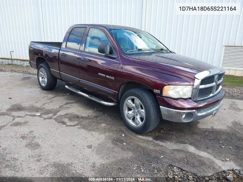 2005 Dodge Ram 1500 Slt/Laramie VIN: 1D7HA18D65S221164 Lot: 40838184