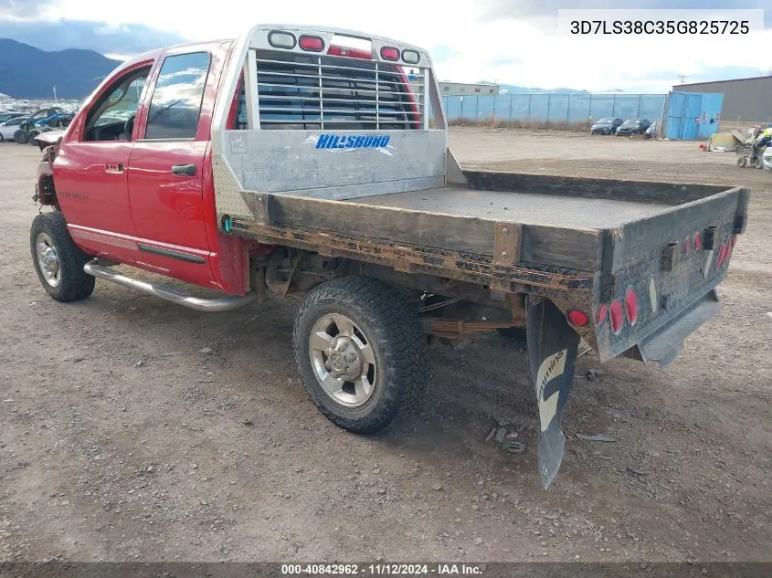 2005 Dodge Ram 3500 Slt/Laramie VIN: 3D7LS38C35G825725 Lot: 40842962