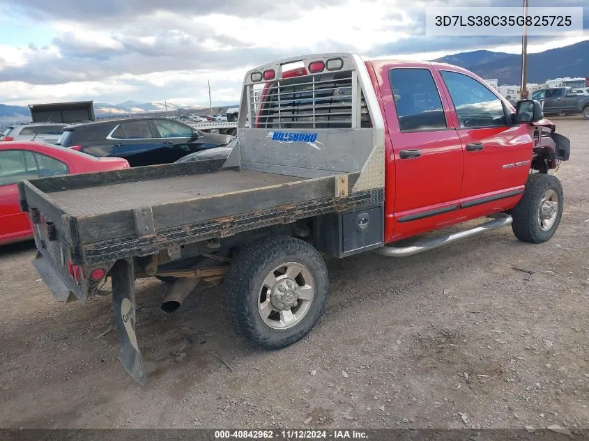 2005 Dodge Ram 3500 Slt/Laramie VIN: 3D7LS38C35G825725 Lot: 40842962