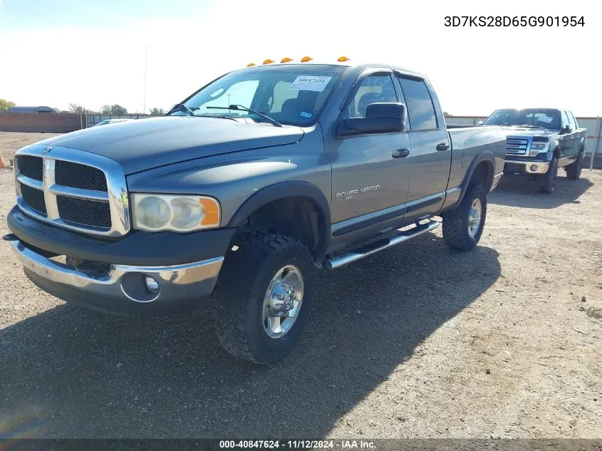 2005 Dodge Ram 2500 Slt/Laramie VIN: 3D7KS28D65G901954 Lot: 40847624