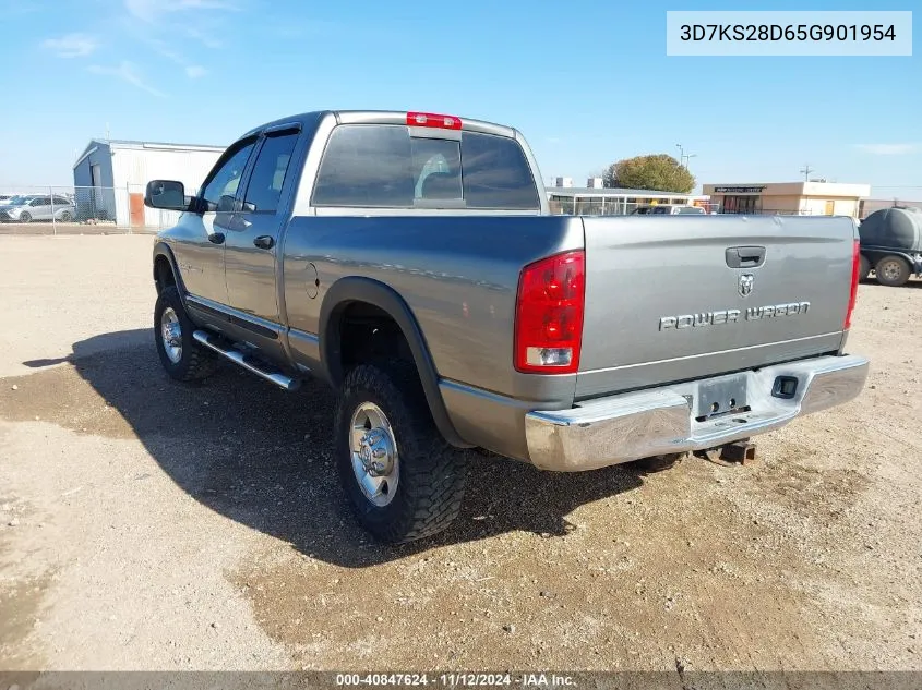 2005 Dodge Ram 2500 Slt/Laramie VIN: 3D7KS28D65G901954 Lot: 40847624