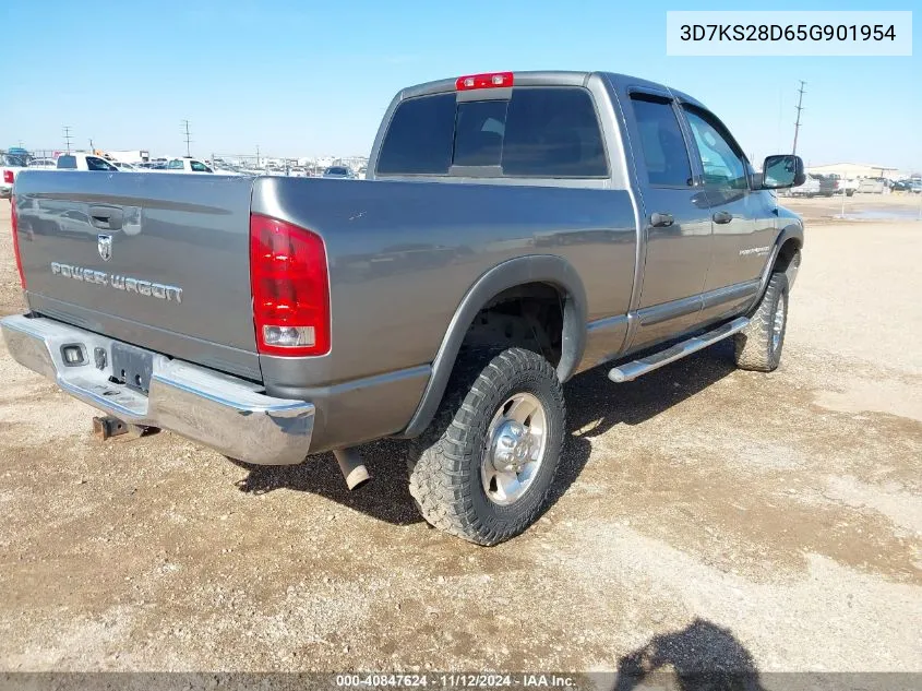 2005 Dodge Ram 2500 Slt/Laramie VIN: 3D7KS28D65G901954 Lot: 40847624