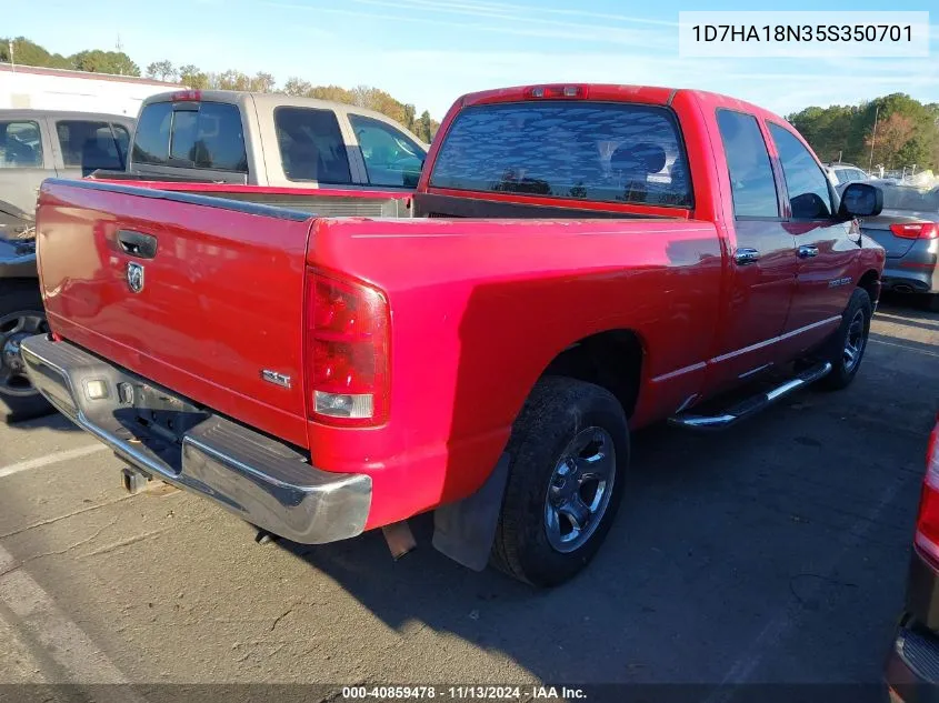 2005 Dodge Ram 1500 Slt/Laramie VIN: 1D7HA18N35S350701 Lot: 40859478