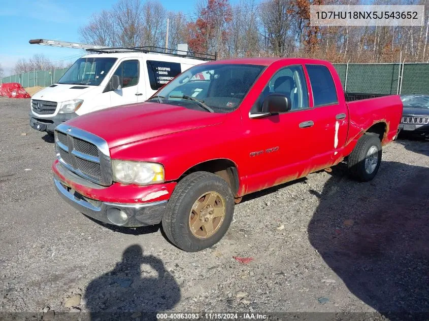 2005 Dodge Ram 1500 Slt/Laramie VIN: 1D7HU18NX5J543652 Lot: 40863093