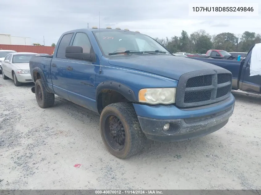 2005 Dodge Ram 1500 Slt/Laramie VIN: 1D7HU18D85S249846 Lot: 40870012