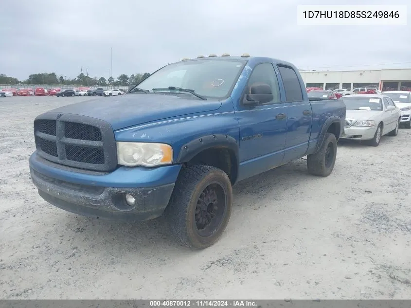 2005 Dodge Ram 1500 Slt/Laramie VIN: 1D7HU18D85S249846 Lot: 40870012