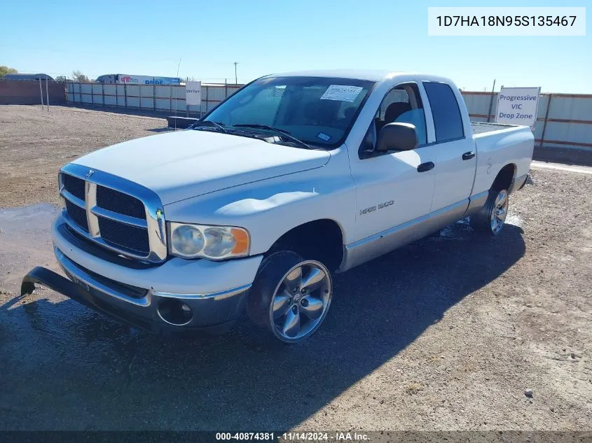 2005 Dodge Ram 1500 Slt/Laramie VIN: 1D7HA18N95S135467 Lot: 40874381