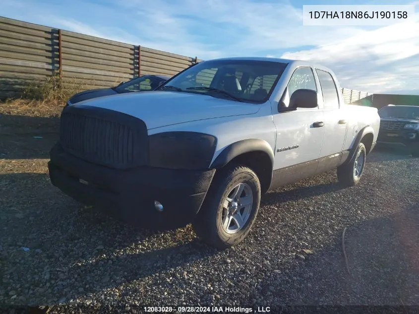 1D7HA18N86J190158 2006 Dodge Ram 1500 St/Slt