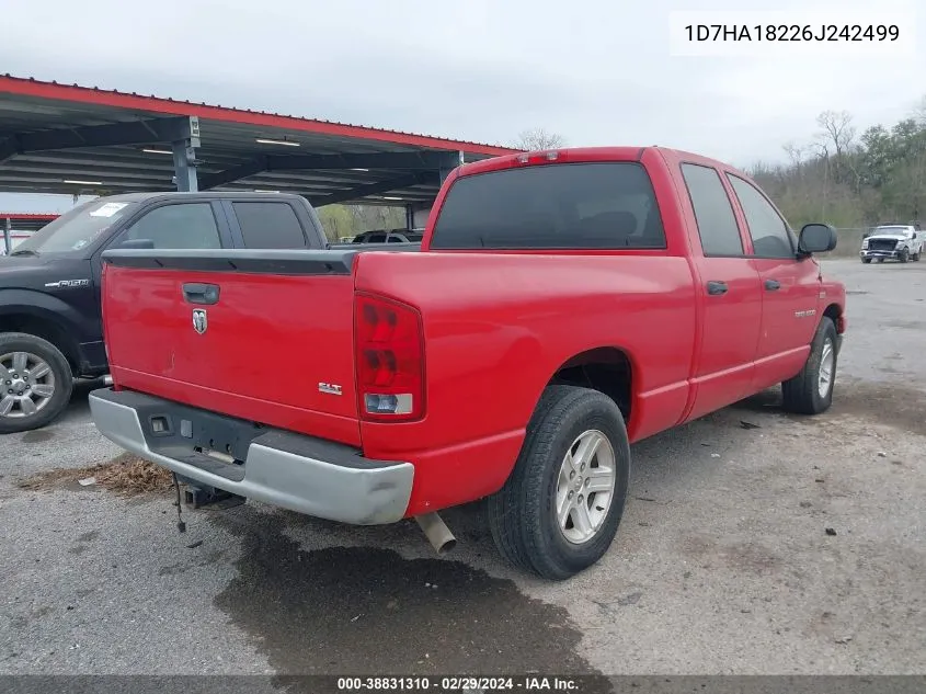 2006 Dodge Ram 1500 Slt VIN: 1D7HA18226J242499 Lot: 38831310