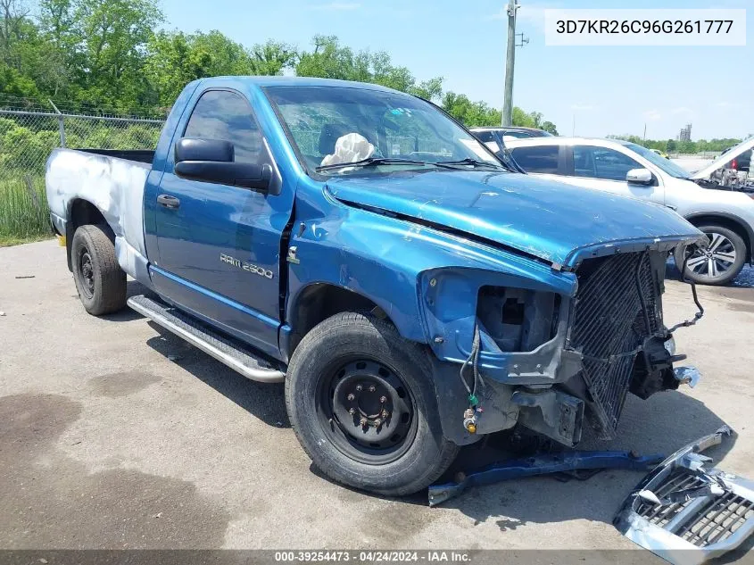 2006 Dodge Ram 2500 Slt/Sport VIN: 3D7KR26C96G261777 Lot: 39254473