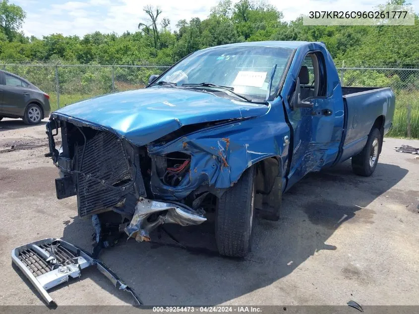 2006 Dodge Ram 2500 Slt/Sport VIN: 3D7KR26C96G261777 Lot: 39254473