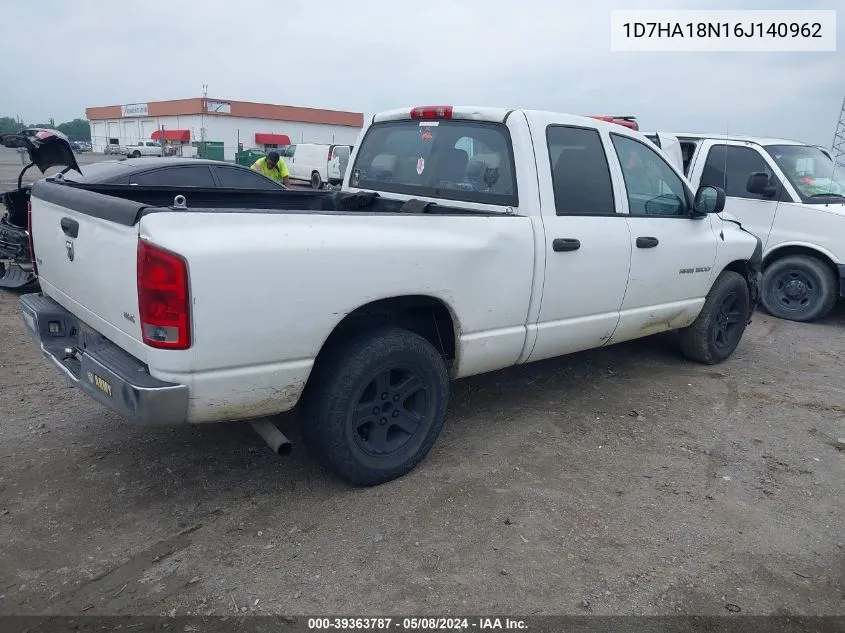 2006 Dodge Ram 1500 Slt VIN: 1D7HA18N16J140962 Lot: 39363787