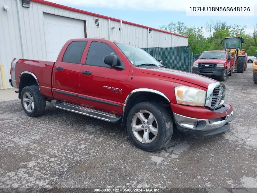 2006 Dodge Ram 1500 Slt/Trx4 Off Road/Sport VIN: 1D7HU18N56S648126 Lot: 39380122