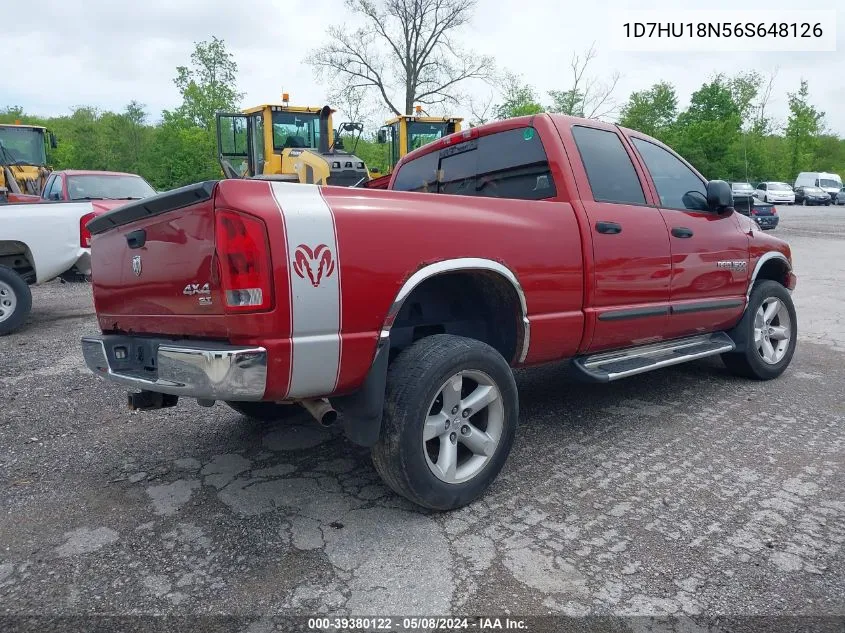 1D7HU18N56S648126 2006 Dodge Ram 1500 Slt/Trx4 Off Road/Sport