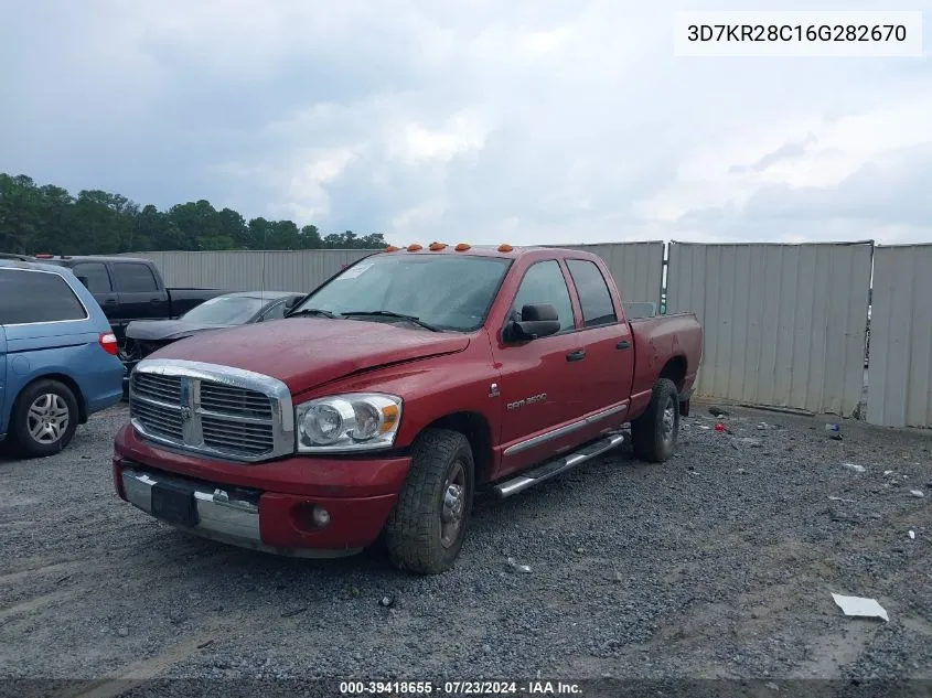 3D7KR28C16G282670 2006 Dodge Ram 2500 Laramie