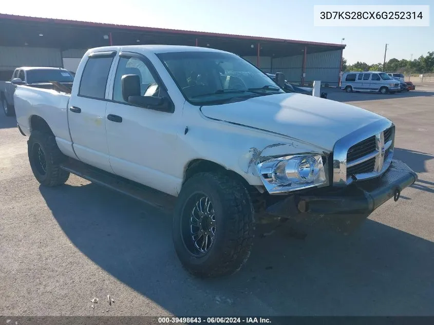 3D7KS28CX6G252314 2006 Dodge Ram 2500 Slt/Trx4 Off Road/Sport/Power Wagon