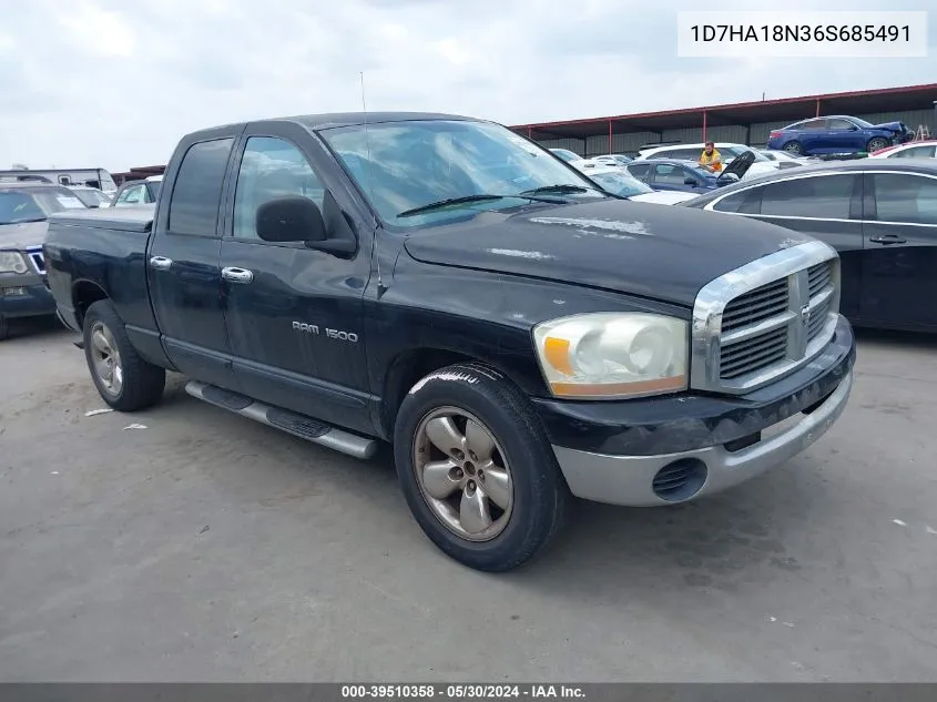 2006 Dodge Ram 1500 Slt VIN: 1D7HA18N36S685491 Lot: 39510358