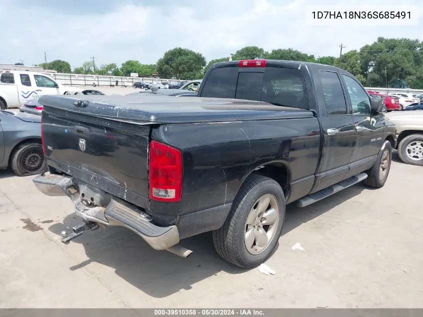 2006 Dodge Ram 1500 Slt VIN: 1D7HA18N36S685491 Lot: 39510358