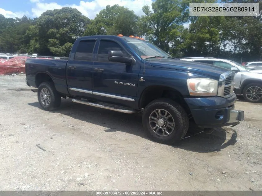 2006 Dodge Ram 2500 Laramie VIN: 3D7KS28C96G280914 Lot: 39703472