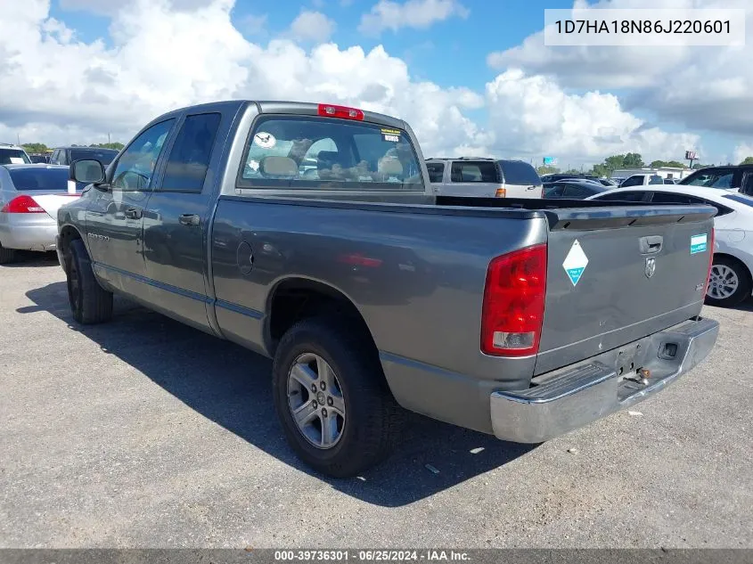 2006 Dodge Ram 1500 Slt VIN: 1D7HA18N86J220601 Lot: 39736301