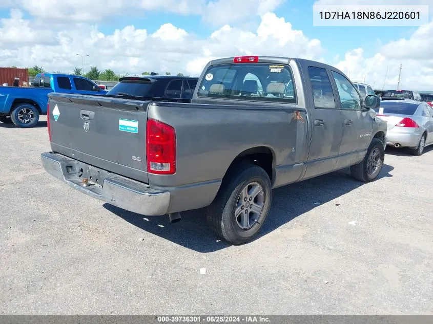 2006 Dodge Ram 1500 Slt VIN: 1D7HA18N86J220601 Lot: 39736301