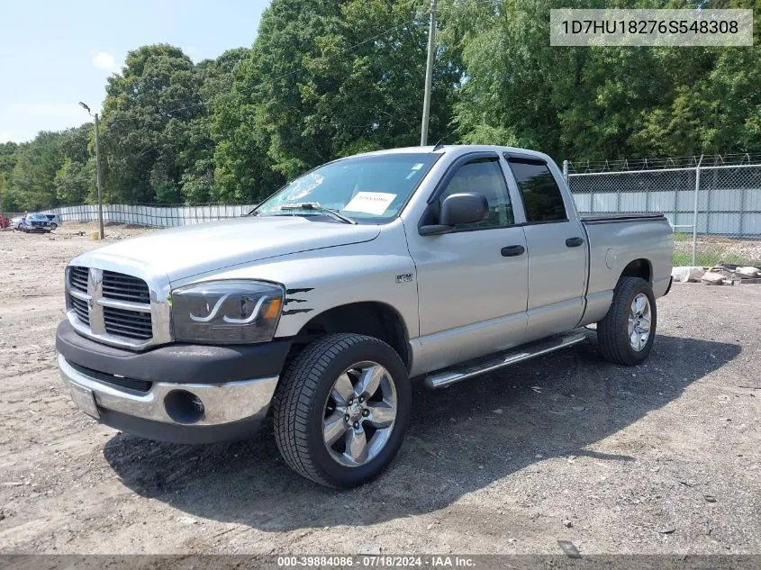 2006 Dodge Ram 1500 Slt/Trx4 Off Road/Sport VIN: 1D7HU18276S548308 Lot: 39884086