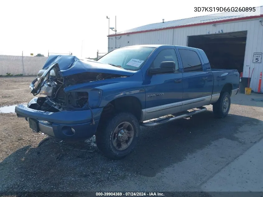 2006 Dodge Ram 1500 Laramie VIN: 3D7KS19D66G260895 Lot: 39904369