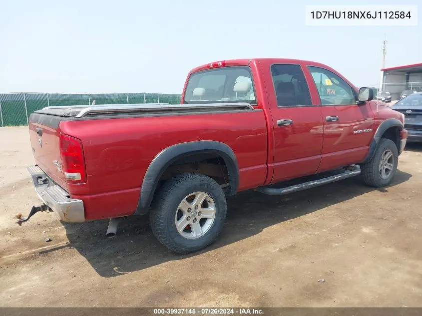 2006 Dodge Ram 1500 Slt/Trx4 Off Road/Sport VIN: 1D7HU18NX6J112584 Lot: 39937145