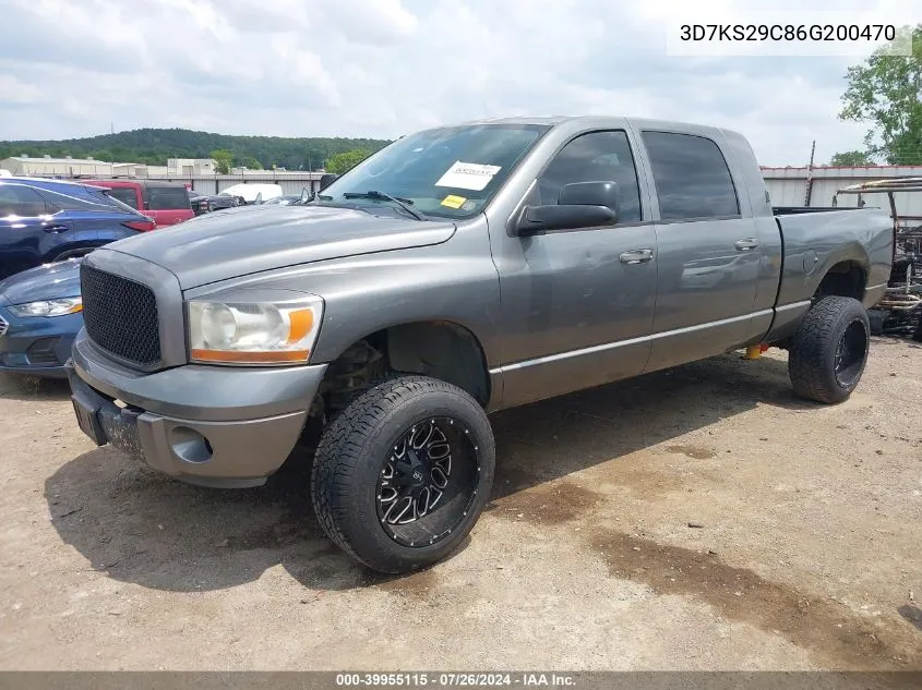 2006 Dodge Ram 2500 Slt VIN: 3D7KS29C86G200470 Lot: 39955115