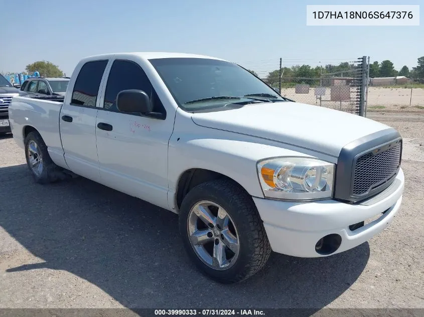 1D7HA18N06S647376 2006 Dodge Ram 1500 Slt