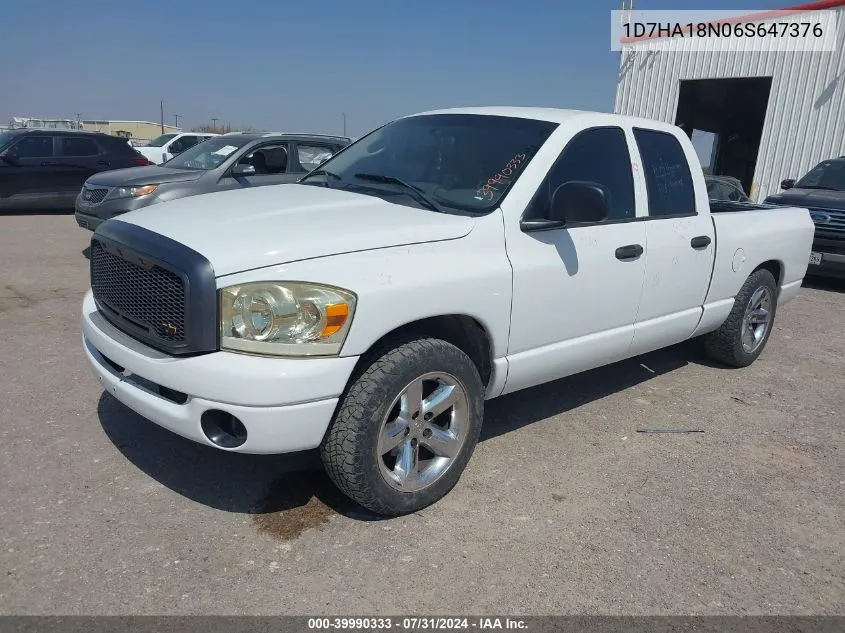 1D7HA18N06S647376 2006 Dodge Ram 1500 Slt