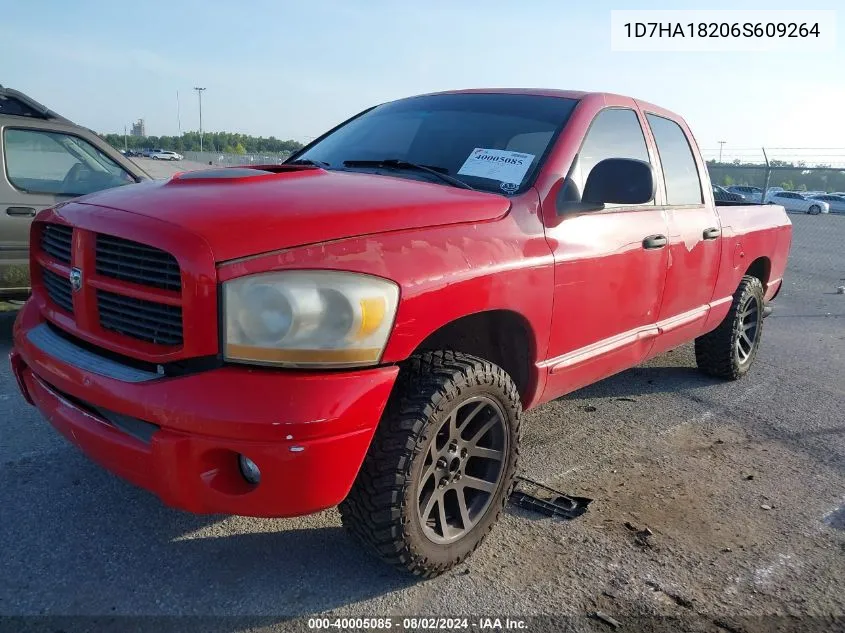 2006 Dodge Ram 1500 Slt VIN: 1D7HA18206S609264 Lot: 40005085