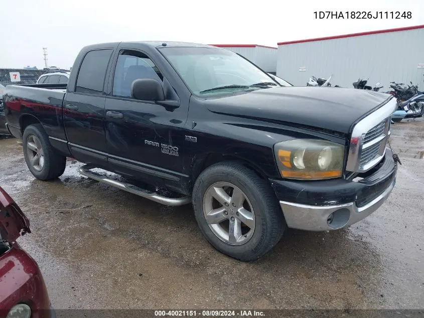 2006 Dodge Ram 1500 Slt VIN: 1D7HA18226J111248 Lot: 40021151