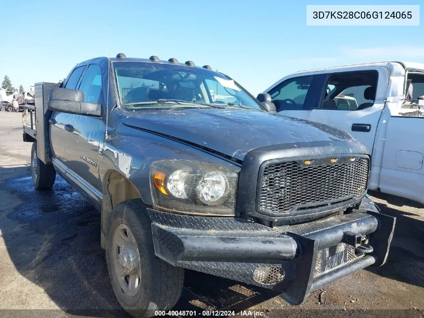 2006 Dodge Ram 2500 Slt/Sport VIN: 3D7KS28C06G124065 Lot: 40048701