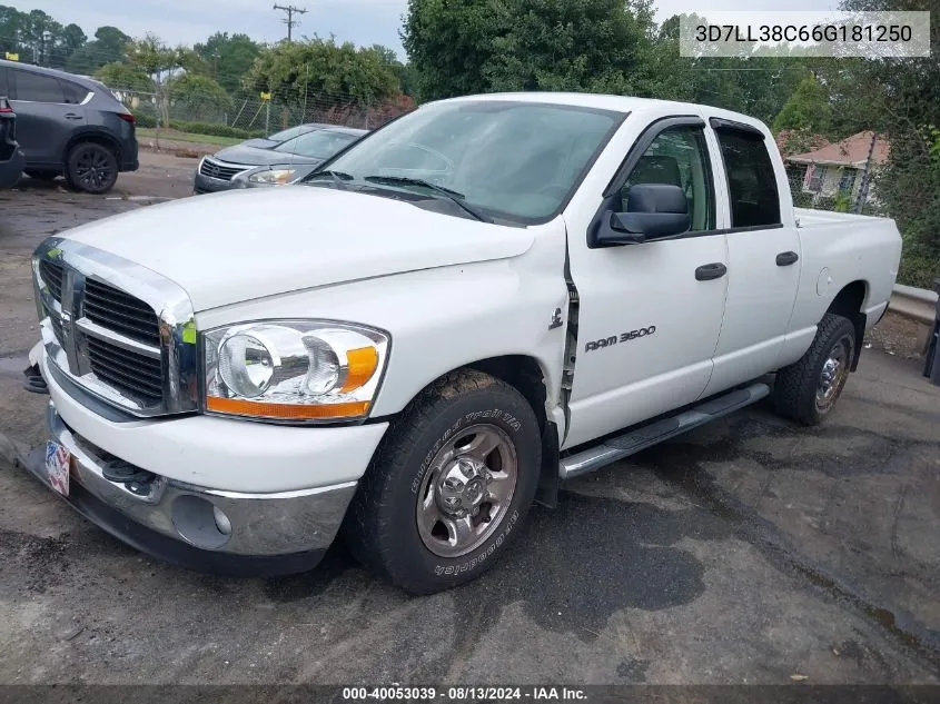 2006 Dodge Ram 3500 Slt/Sport VIN: 3D7LL38C66G181250 Lot: 40053039