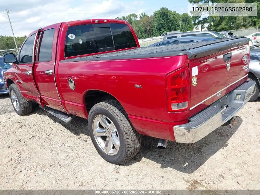 2006 Dodge Ram 1500 Slt/Trx4 Off Road/Sport VIN: 1D7HU18266S562880 Lot: 40086728