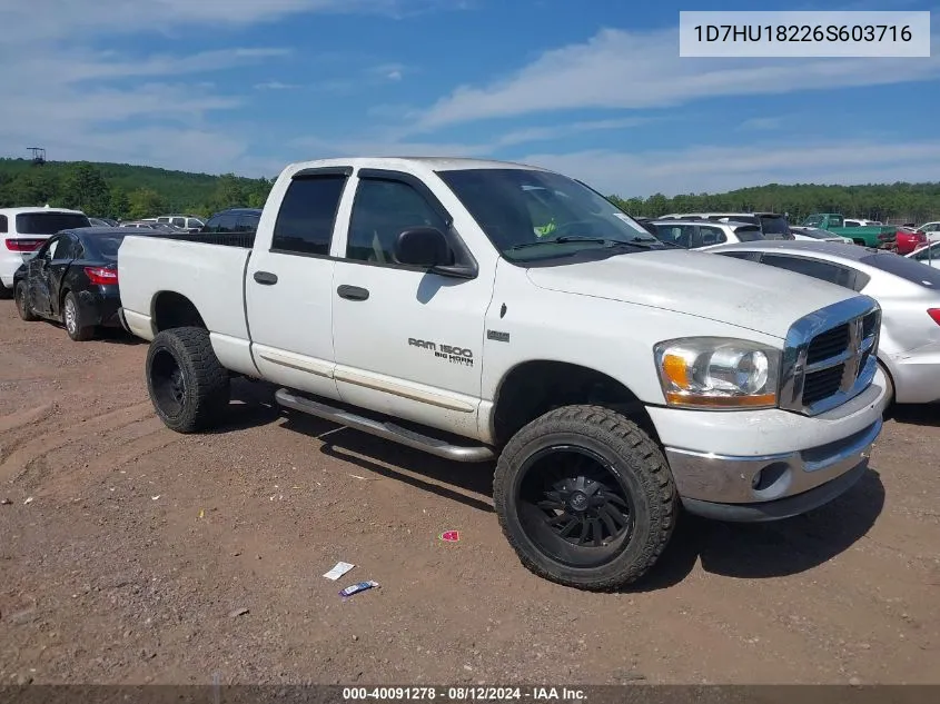 2006 Dodge Ram 1500 Slt/Trx4 Off Road/Sport VIN: 1D7HU18226S603716 Lot: 40091278