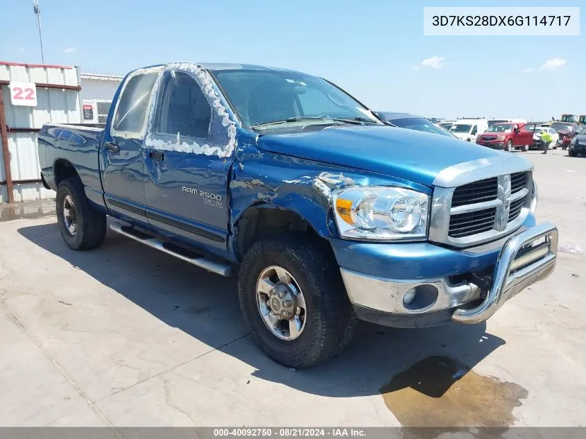 3D7KS28DX6G114717 2006 Dodge Ram 2500 St/Slt