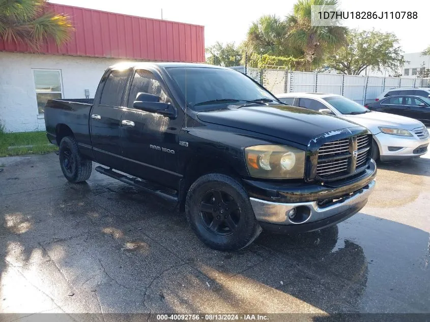 2006 Dodge Ram 1500 Slt/Trx4 Off Road/Sport VIN: 1D7HU18286J110788 Lot: 40092756