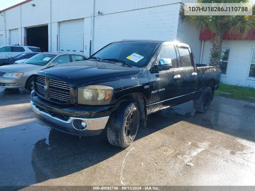 2006 Dodge Ram 1500 Slt/Trx4 Off Road/Sport VIN: 1D7HU18286J110788 Lot: 40092756