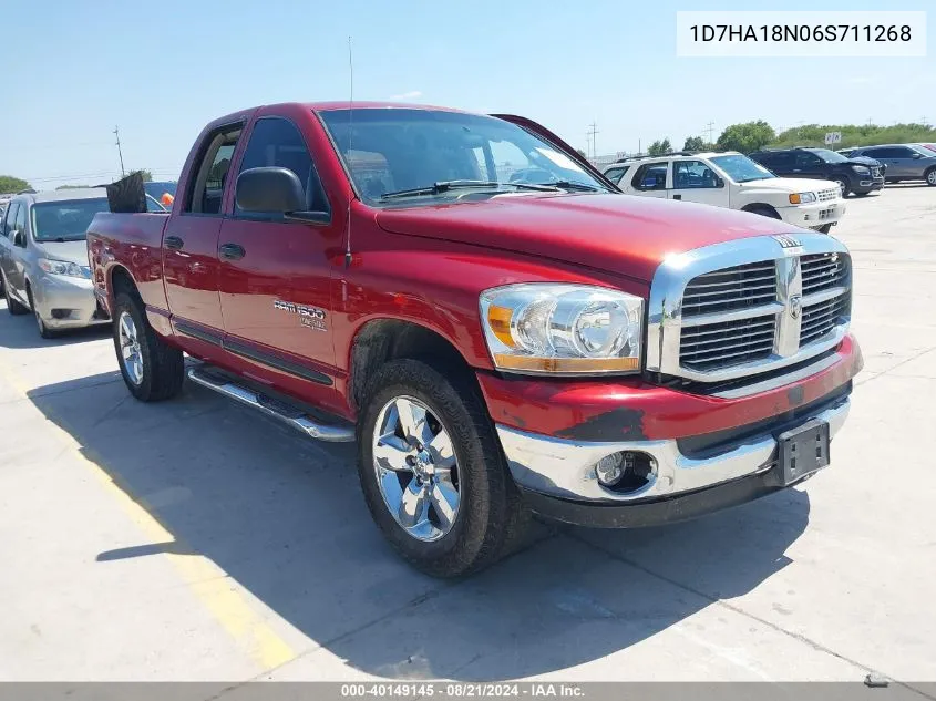 2006 Dodge Ram 1500 Slt VIN: 1D7HA18N06S711268 Lot: 40149145