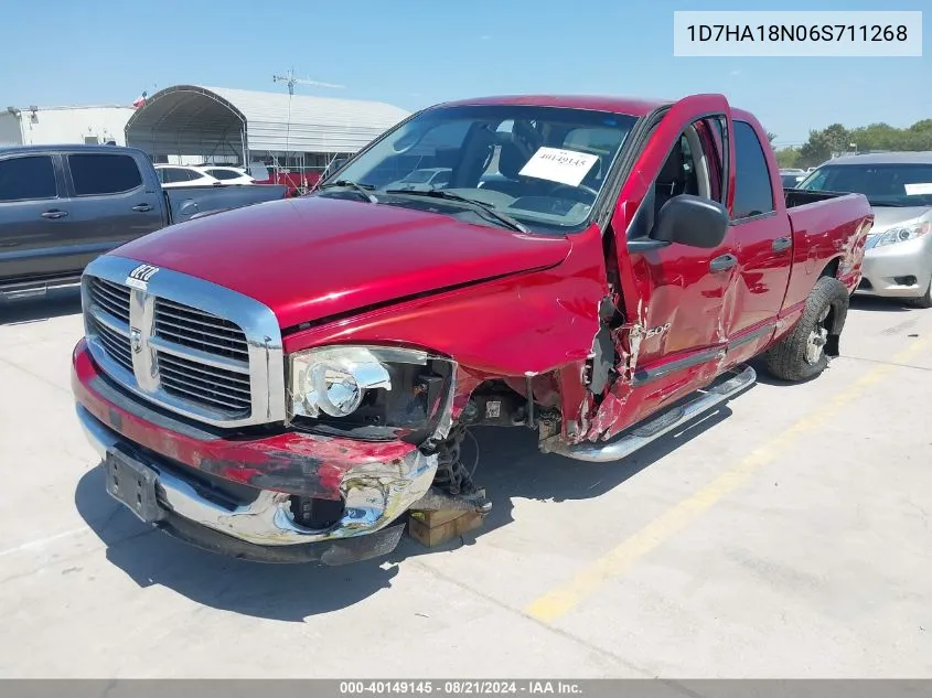 2006 Dodge Ram 1500 Slt VIN: 1D7HA18N06S711268 Lot: 40149145